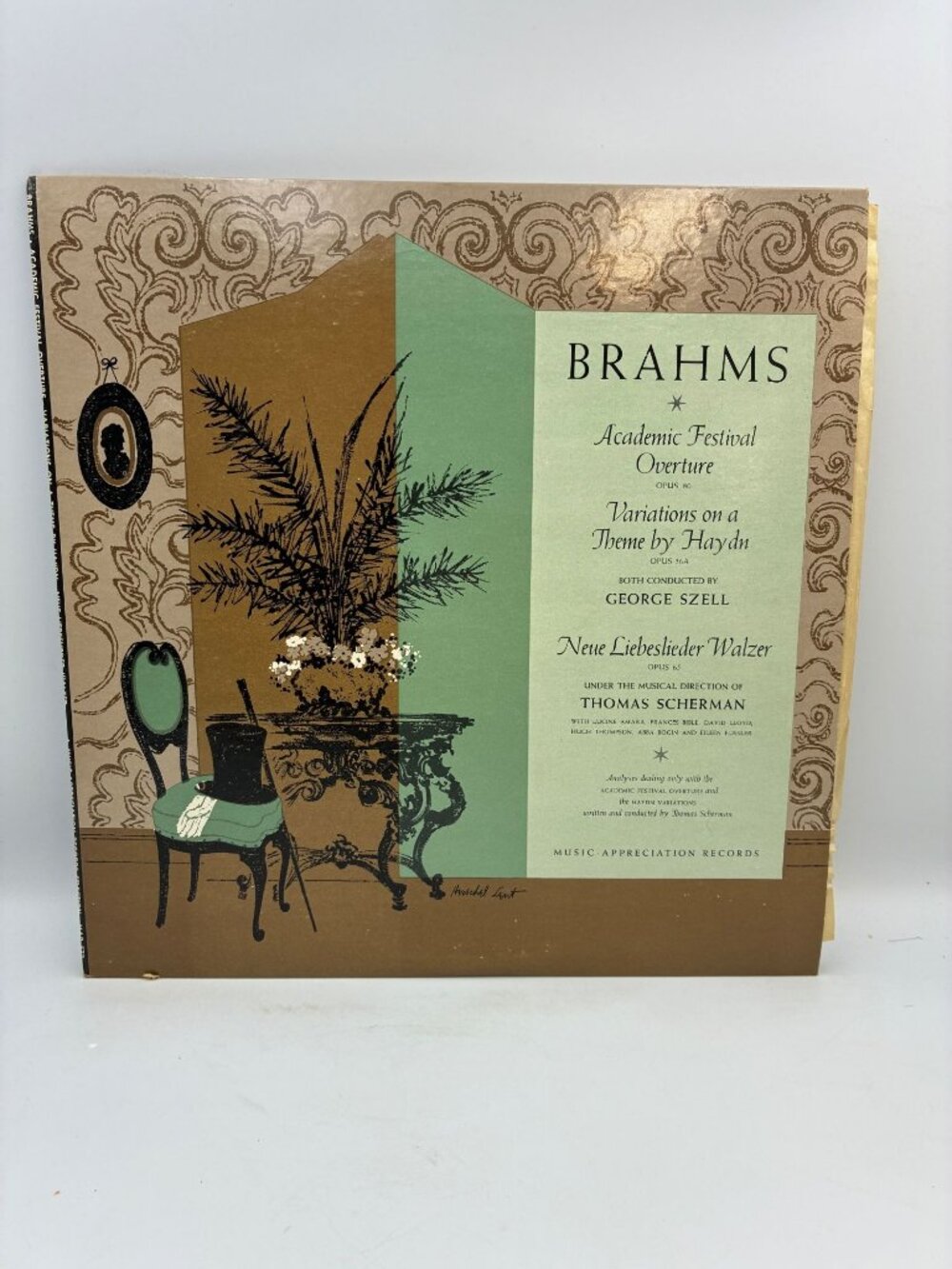 Brahms Academic Festival Overture & Neue Liebeslieder Op. 65 LP Vinyl 33 RPM